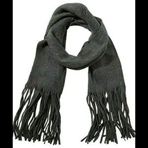Lucky Brand Solid Brushed Scarf, charcoal gray
